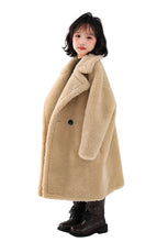 Load image into Gallery viewer, Beige Button Teddy Coat