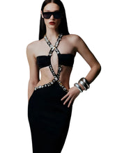 Load image into Gallery viewer, Crystal Cross Hollow Out Dress-Modern Baby Las Vegas