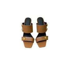 Load image into Gallery viewer, Gold Button Double Strap Shoes-Modern Baby Las Vegas