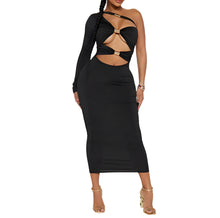 Load image into Gallery viewer, Hollow Out Gold Accent Dress-Modern Baby Las Vegas