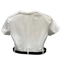 Load image into Gallery viewer, Black Belted Crop Top