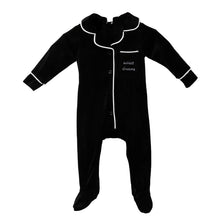 Load image into Gallery viewer, Black Velour Family Matching Pajamas