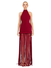 Load image into Gallery viewer, Halter Rope Fringe Dress