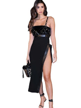 Load image into Gallery viewer, Hollow Out Leather Bandage Dress-Modern Baby Las Vegas