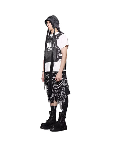Shredded Denim Shorts-Modern Baby Las Vegas