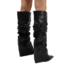 Load image into Gallery viewer, Pointed -Toe Layered Boots-Modern Baby Las Vegas