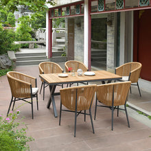 Load image into Gallery viewer, Luxury Outdoor Wood Rattan Table Set-Modern Baby Las Vegas