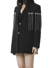 Load image into Gallery viewer, Diamond Tassel Blazer