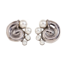 Load image into Gallery viewer, Gold Shell Conch Pearl Earrings-Modern Baby Las Vegas
