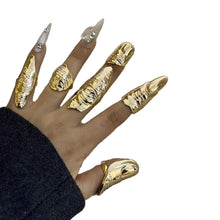 Load image into Gallery viewer, Irregular Texture Knuckle Ring Set