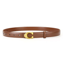 Load image into Gallery viewer, Letter C Leather Belt