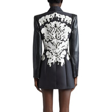 Load image into Gallery viewer, Leather Patch Art Blazer-Modern Baby Las Vegas