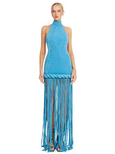 Load image into Gallery viewer, Halter Rope Fringe Dress