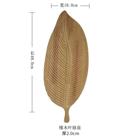 Wooden Leaf Tray-Modern Baby Las Vegas