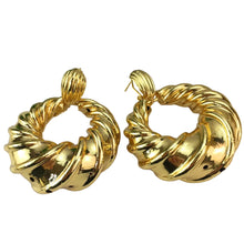 Load image into Gallery viewer, Thick Gold Dangle Earrings