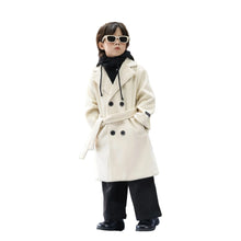 Load image into Gallery viewer, Belted Wool Button Coat