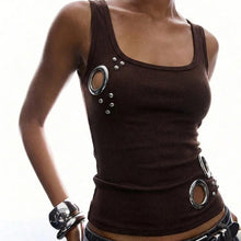 Load image into Gallery viewer, Grommet Rivet Tank Top