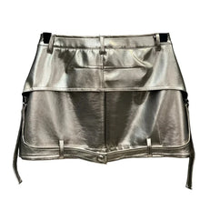 Load image into Gallery viewer, Patch Leather Skirt-Modern Baby Las Vegas