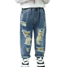 Load image into Gallery viewer, Ripped Denim Jeans