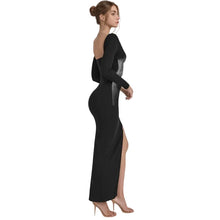 Load image into Gallery viewer, Illusion Figure Maxi Dress