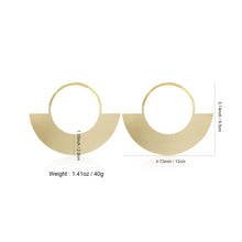 Load image into Gallery viewer, Geometric Metal Earrings-Modern Baby Las Vegas