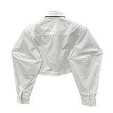 Load image into Gallery viewer, Large Sleeve Crop Blouse