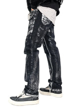 Load image into Gallery viewer, Hand-Brushed Distressed Denim Jeans-Modern Baby Las Vegas
