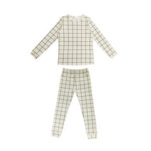 Load image into Gallery viewer, Black And White Plaid Pajamas-Modern Baby Las Vegas