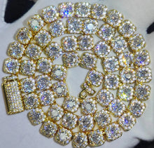 Load image into Gallery viewer, Clustered Diamond Tennis Chain Necklace-Modern Baby Las Vegas