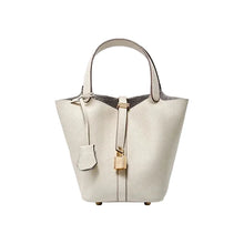 Load image into Gallery viewer, Genuine Leather Bucket Tote Bag