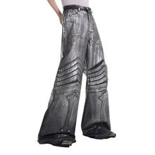 Load image into Gallery viewer, Slit Knee Metallic Denim Jeans-Modern Baby Las Vegas