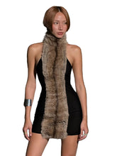 Load image into Gallery viewer, Fur Patch Turtleneck Dress