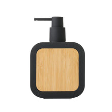 Load image into Gallery viewer, Black Bamboo Soap Dispenser