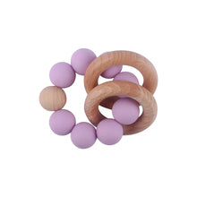 Load image into Gallery viewer, Round Wood Silicone Beaded Toy