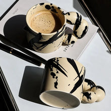 Load image into Gallery viewer, Retro Brush Print Coffee Mugs-Modern Baby Las Vegas