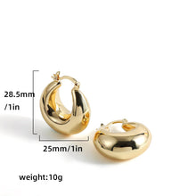 Load image into Gallery viewer, Small Vintage Chunky Hoop Earrings-Modern Baby Las Vegas