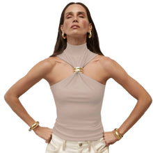 Load image into Gallery viewer, Turtleneck Metal Ring Camisole Top-Modern Baby Las Vegas