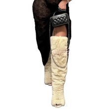 Load image into Gallery viewer, Open-Toe Fur Boots