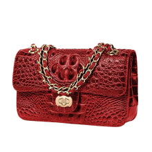 Load image into Gallery viewer, Crocodile Chain Crossbody Handbag