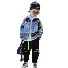 Load image into Gallery viewer, Patch Denim Jacket-Modern Baby Las Vegas