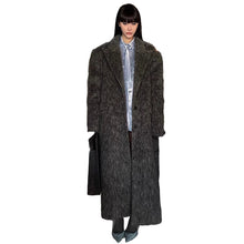 Load image into Gallery viewer, Long Wool Fur Coat