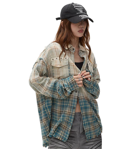 Vintage Patch Plaid Shirts-Modern Baby Las Vegas