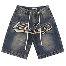 Load image into Gallery viewer, Valley Crystal Denim Shorts