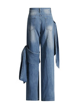 Load image into Gallery viewer, Bowknot Denim Set-Modern Baby Las Vegas