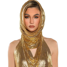 Load image into Gallery viewer, Hooded Metal Halter Top