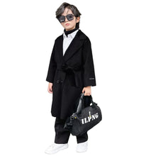 Load image into Gallery viewer, Belted Wool Button Coat