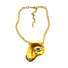 Load image into Gallery viewer, Alloy Gold-plated Mask Facial Necklace