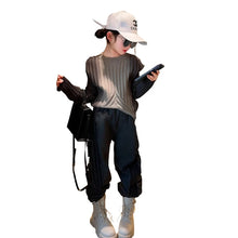 Load image into Gallery viewer, Gradient Two-Tone Ribbed Sweater-Modern Baby Las Vegas