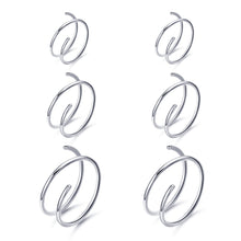 Load image into Gallery viewer, Titanium Double Hoop Nose Ring Set-Modern Baby Las Vegas
