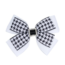 Load image into Gallery viewer, Houndstooth Hair Bow-Modern Baby Las Vegas